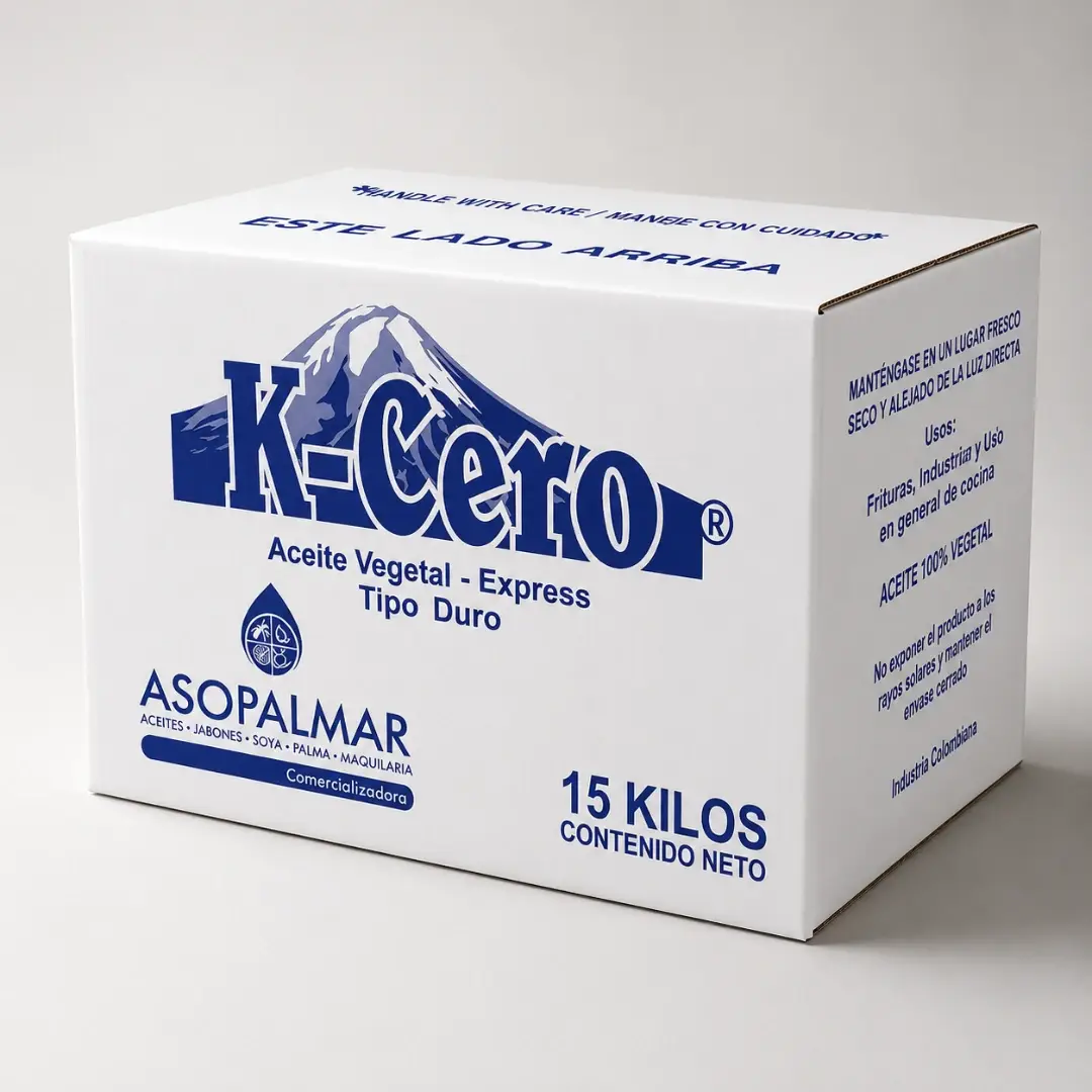 K-Cero Aceite Vegetal Express Tipo Duro, caja azul 15 kilos